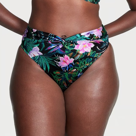 New! Victoria's Secret Black Palm Bikini Set 45563 - Picture 6 of 16